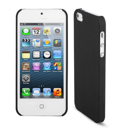 Coque iPhone 5S / 5 Sandblast Slim - Noire