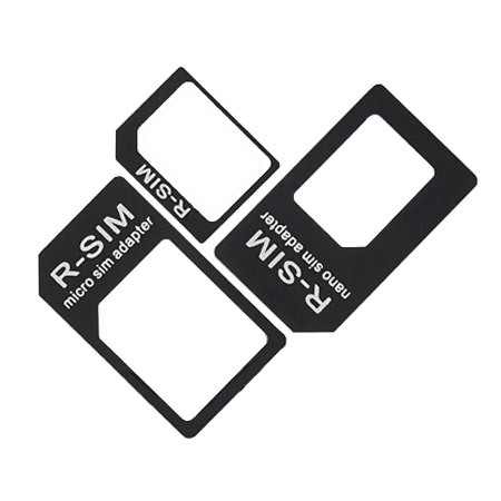 Carte nano-SIM 4 en 1 convertie en adaptateur micro standard pour iPhone  Galaxy