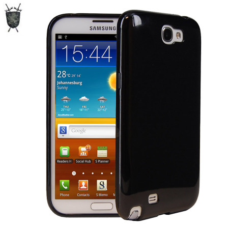 FlexiShield Skin voor Samsung Galaxy Note 2 - Zwart