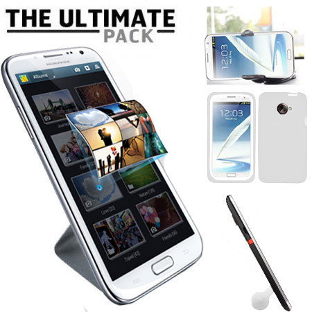 Pack accessoires Samsung Galaxy Note 2 Ultimate - Blanc