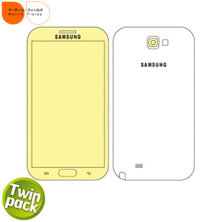 Pack de 2 Protections d’écran Samsung Galaxy Note 2 Martin Fields