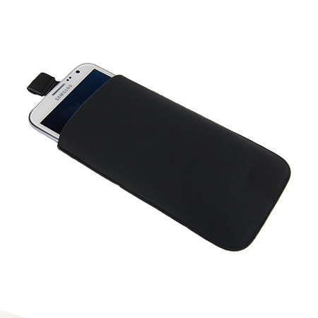 SD Suede Style Pouch Case for Note 2 - Black