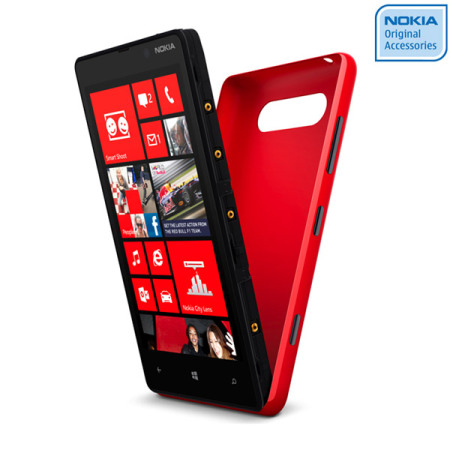 Nokia Original Lumia 820 Wireless Charging Shell CC-3041RD - Red