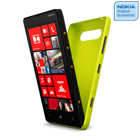 Coque Officielle de chargement Sans Fil Nokia Lumia 820 - Jaune