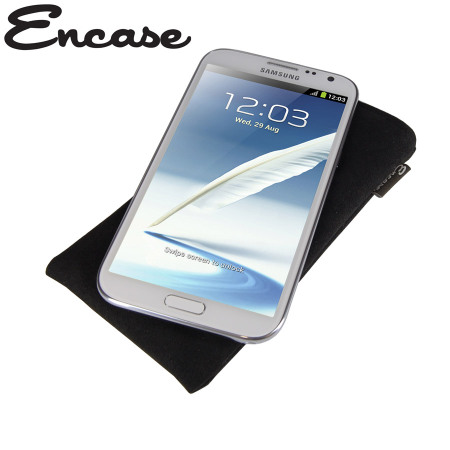 Encase Ultrasuede Galaxy Note 2 Tasche in Schwarz