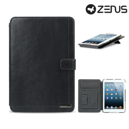 Funda iPad Mini 3 / 2 / 1 Zenus Neo Classic Diary - Gris Oscuro