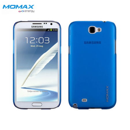 Coque Samsung Galaxy Note 2 Momax Ultra Fine Transparente Touch - Bleue