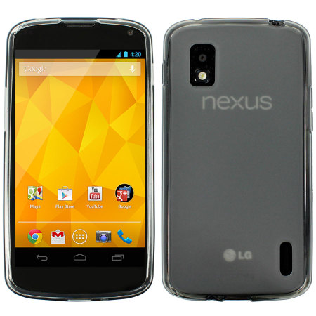 Coque Google Nexus 4 FlexiShield - Noire fumée