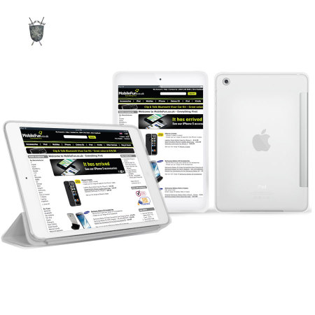 Smart Cover FlexiShield iPad Mini - Blanc givré