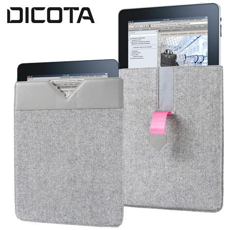 Dicota PadCover for iPad 4 / 3 / 2 - Grey/Pink