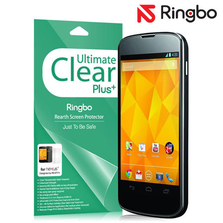 Protection intégrale Google Nexus 4 Rearth Ringbo Ultimate Clear Plus