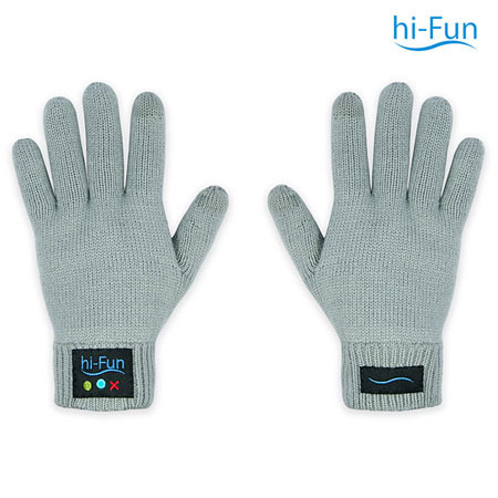 Hi-Fun Bluetooth Gloves voor Vrouwen - Grijs