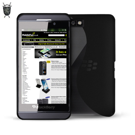 FlexiShield Wave Case for Blackberry Z10 Smoke Black