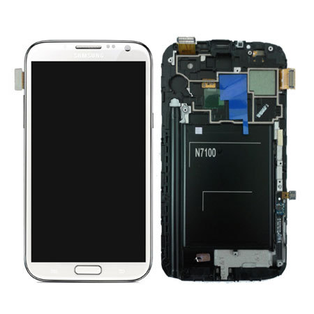 Genuine Samsung Galaxy Note 2 N7100 White LCD Module  GH97-14112A