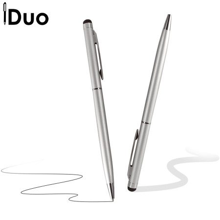 iDuo Stylus und Stift in Silber