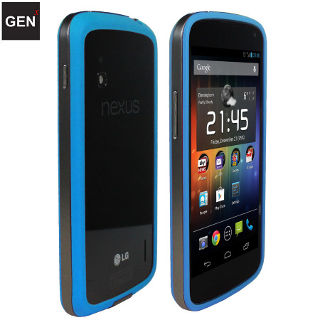 GENx Hybrid Bumper Case for Google Nexus 4 - Blue
