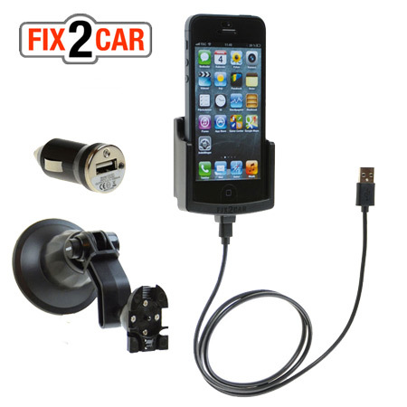 Soporte Coche iPhone 5S / 5 Fix2Car Active y Cable de Carga Griffin