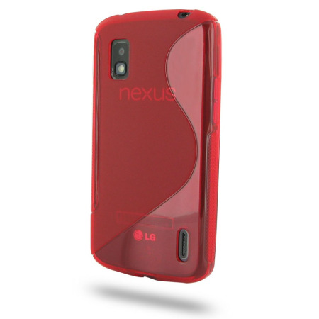 Flexishield S-Line Case for Google Nexus 4 - Red
