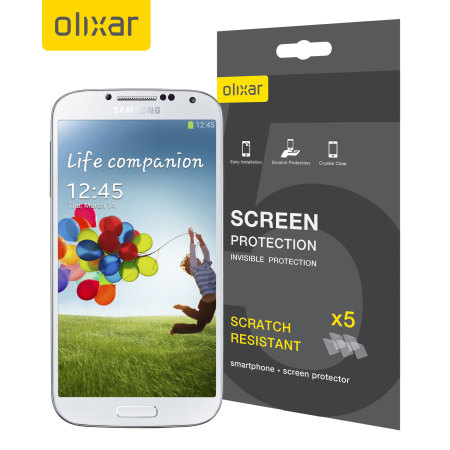 Olixar 5 in 1 Galaxy S4 Displayschutzfolie