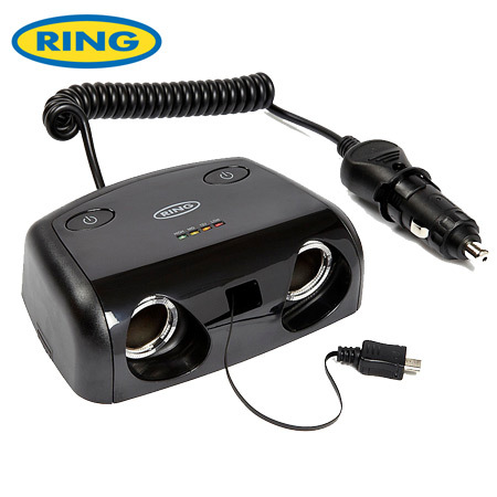 Ring Multisocket 12V Battery Analyser with Power Switch and Micro USB