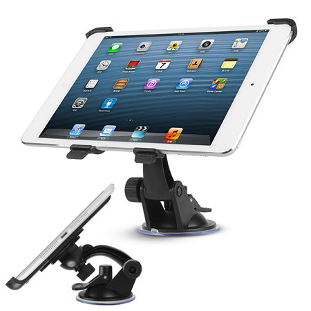 Multi-Direction Stand / Car Holder for iPad Mini 3 / 2 / 1 - Black