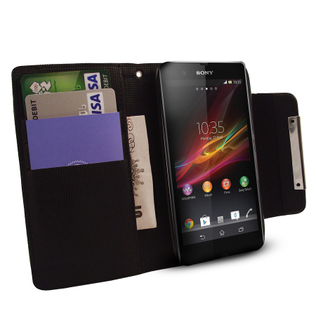 Sony Xperia Z Wallet Case - Black