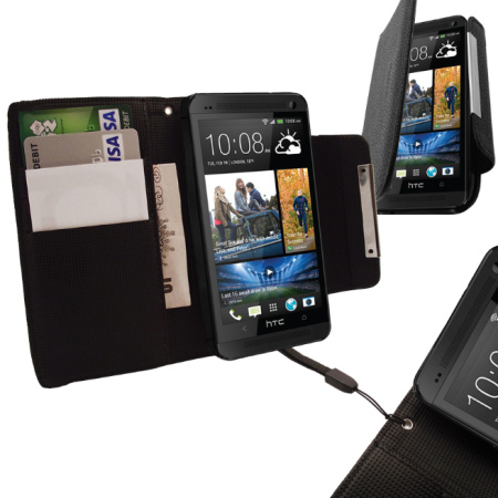 HTC One 2013 Wallet Case - Black