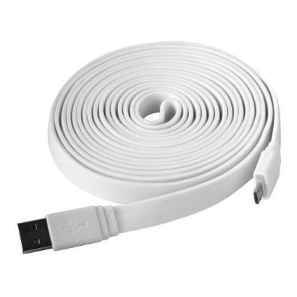 fjendtlighed Mangle deadlock 3M Flat Micro USB to USB Cable - White