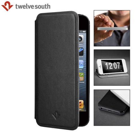 Twelve South SurfacePad Luxury Leather iPhone 5S / 5 Case - Black