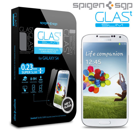 Spigen SGP Galaxy S4 GLAS.t SLIM Tempered Glass Screen Protector