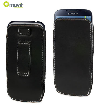 Funda Samsung Galaxy S4 estilo estuche de Muvit - Negro