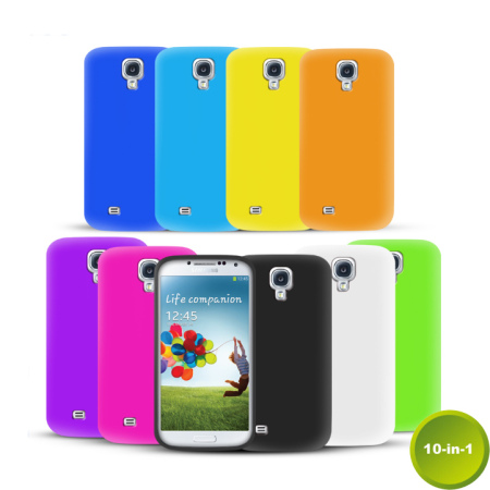 10-in-1 Silicone Case Pack for Samsung Galaxy S4