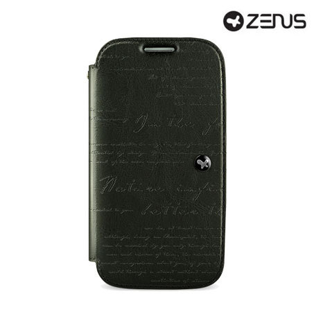 Zenus Prestige Samsung Galaxy S4 Lettering Diary Series - Dark Grey