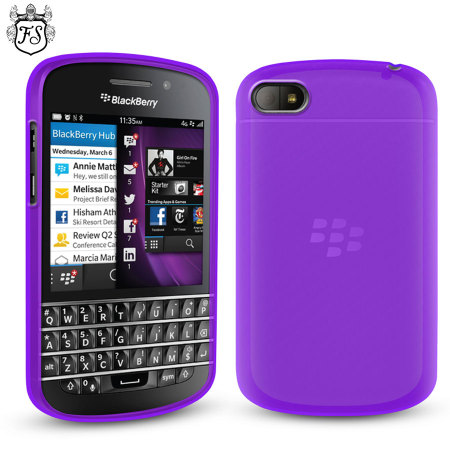 FlexiShield Case for BlackBerry Q10 - Purple