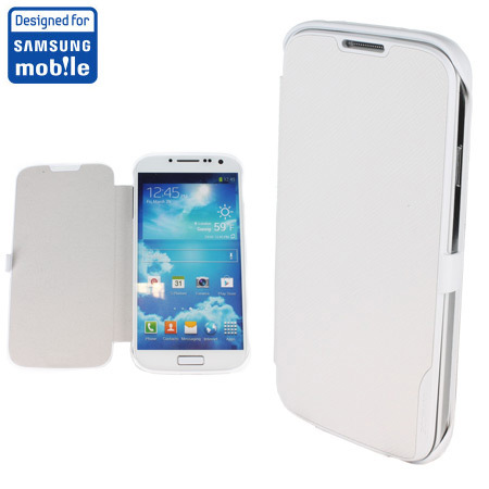 Book Flip Cover Samsung Galaxy S4 – Blanche