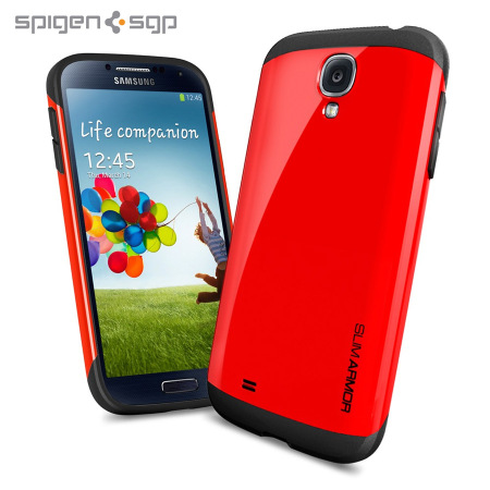 Spigen SGP Slim Armour Case Galaxy S4 Hülle in Rot