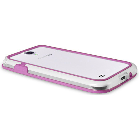 FlexiFrame Samsung Galaxy S4 Bumper Case - Purple / Clear