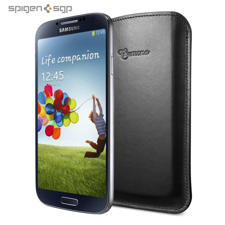 Spigen SGP Leather Crumena Pouch for Samsung Galaxy S4 - Black