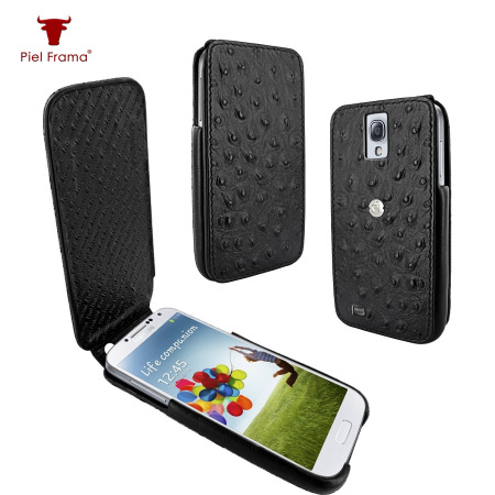 Piel Frama iMagnum Ostrich Case For Samsung Galaxy S4 - Black