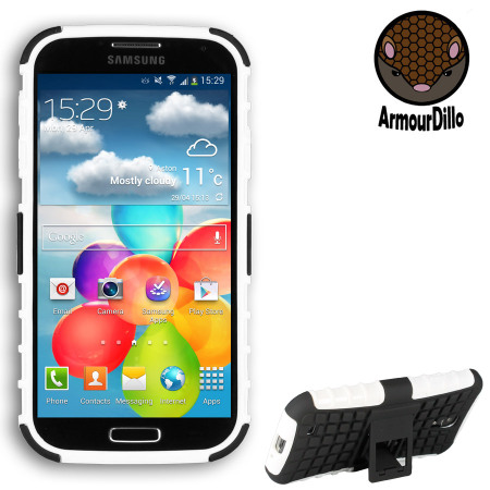 ArmourDillo Hybrid Protective Case for Samsung Galaxy S4 - White