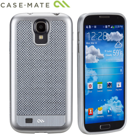 Case-Mate Premium Carbon Fibre Samsung Galaxy S4 Case - Silver