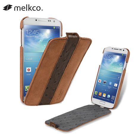verder residu Converteren Melkco Leather Jacka Type Case for Samsung Galaxy S4 - Brown