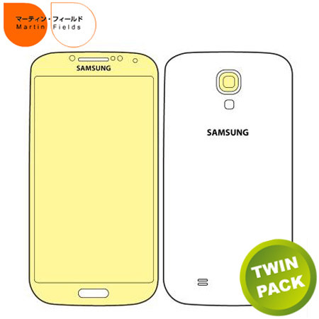 Martin Fields Overlay Screen Protector Twin Pack - Samsung Galaxy S4