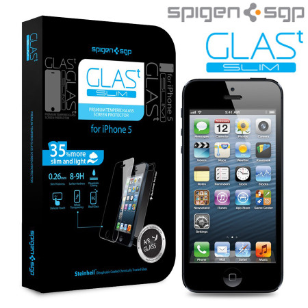 Spigen SGP iPhone 5S / 5C / 5 GLAS.t SLIM Glass Screen Protector