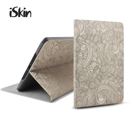 ISkin Vibes Custodia Flip Per IPad Mini, IPad Mini 2 E IPad Mini 3 Con Tasche Portatessere - Beige