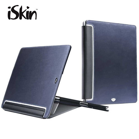 Housse iPad 4 / 3 / 2 Iskin Aura2 Folio - Bleue