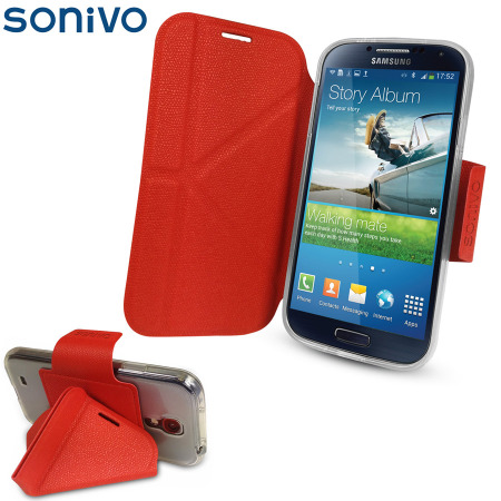 Sonivo Origami Case and Stand for the Samsung Galaxy S4 - Red