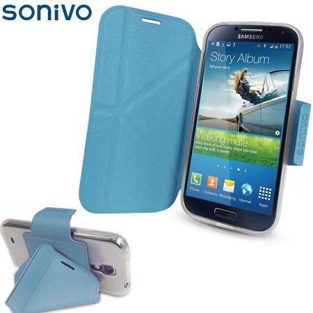 Sonivo Origami Case and Stand for the Samsung Galaxy S4 - Blue