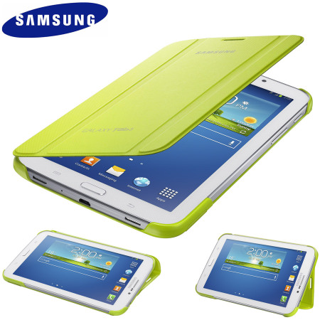 Transparant schaduw lichtgewicht Official Samsung Galaxy Tab 3 7.0 Book Cover - Green