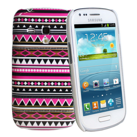 Retro Aztec Case for Samsung Galaxy S3 Mini - Pink